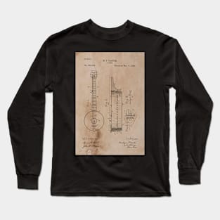 Vintage Banjo Patent Long Sleeve T-Shirt